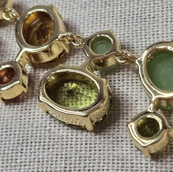 New Carolee Ombre Candy Gold Tone Necklace Multi Colored Pastel Crystal $125 - Picture 9 of 16